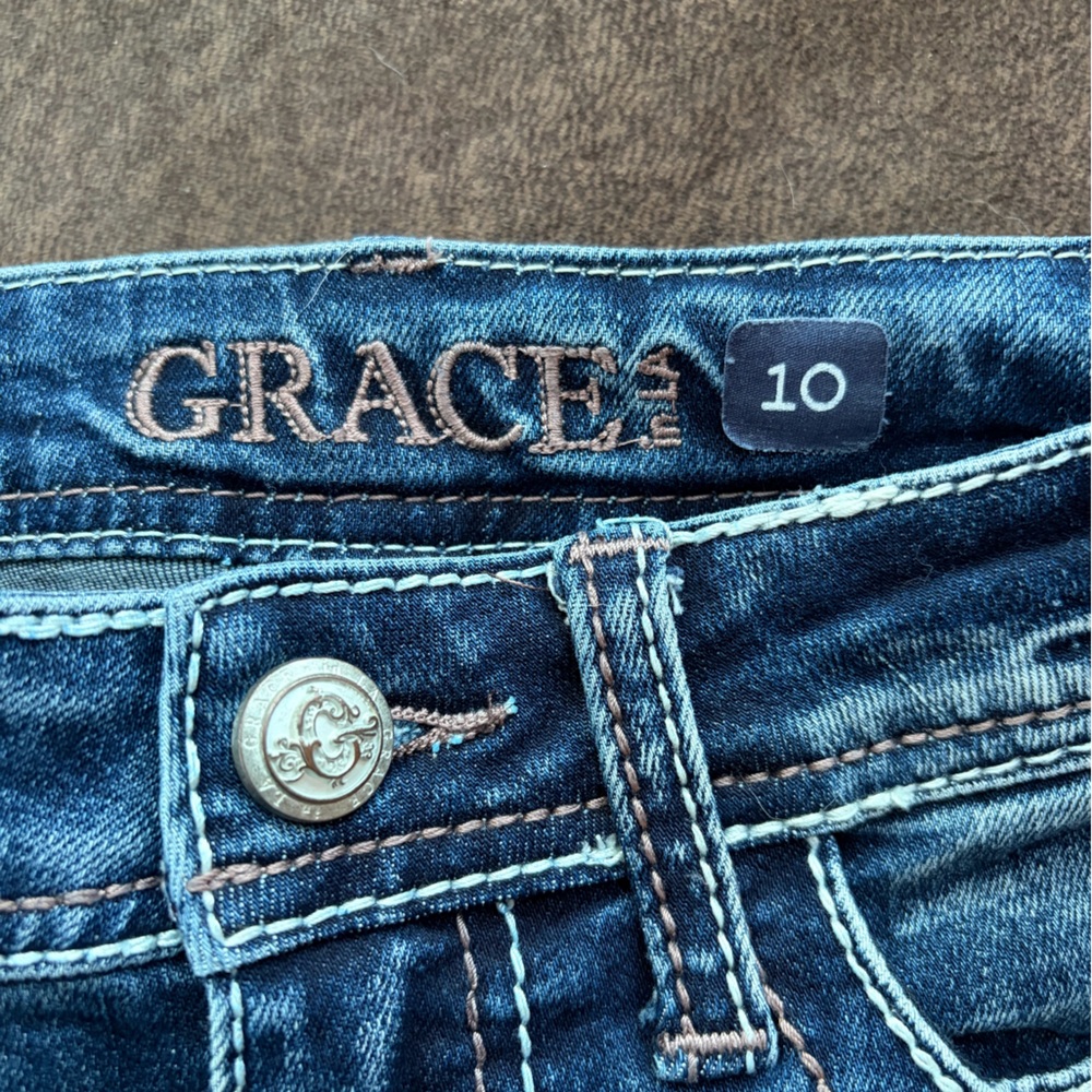 Grace Kids' Blue Faded Jeans - Picture 4 of 4